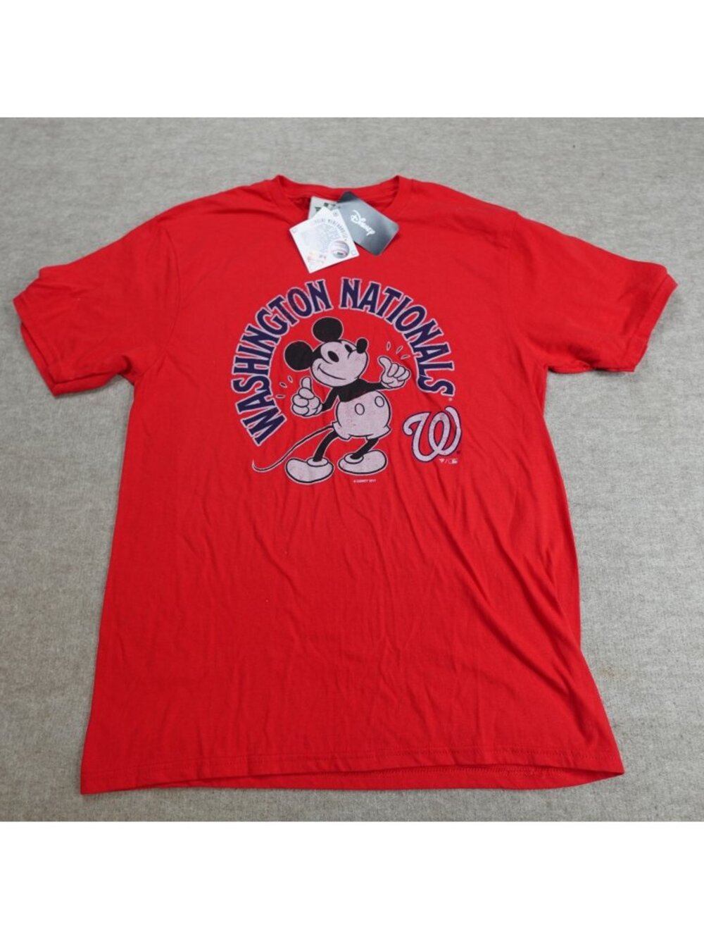Washington Nationals Shirt Medium Mickey Mouse Disney Retro NEW